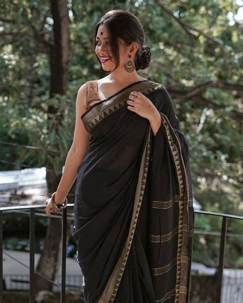 The black saree: a bewitching spell of grace and beauty
